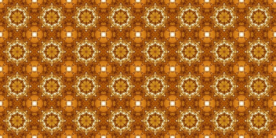 Seamless pattern with coffee and cola. Gold texture. Stock Illustration