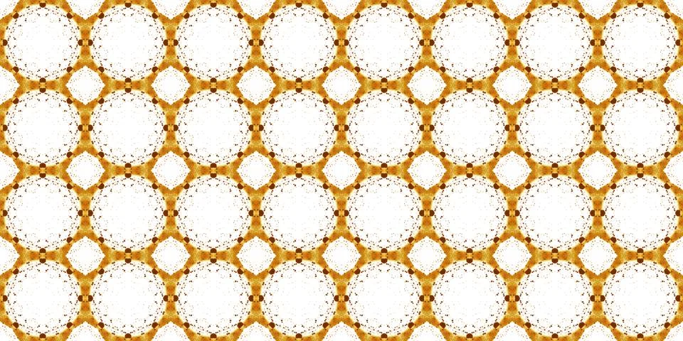 Seamless pattern with coffee and cola. Gold texture. Stock Illustration