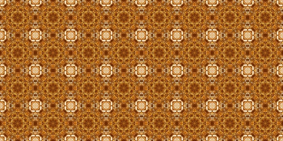 Seamless pattern with coffee and cola. Gold texture. Stock Illustration