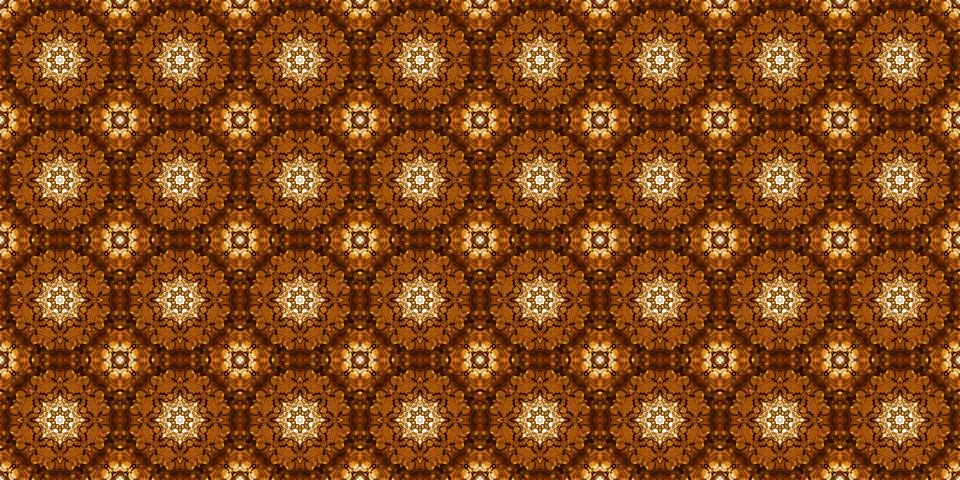 Seamless pattern with coffee and cola. Gold texture. Stock Illustration