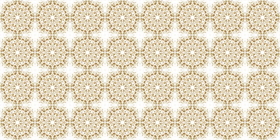 Seamless pattern with coffee and cola. Gold texture. Stock Illustration