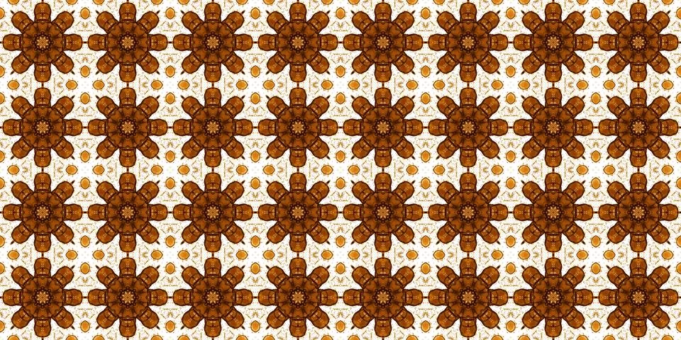 Seamless pattern with coffee and cola. Gold texture. 스톡 일러스트