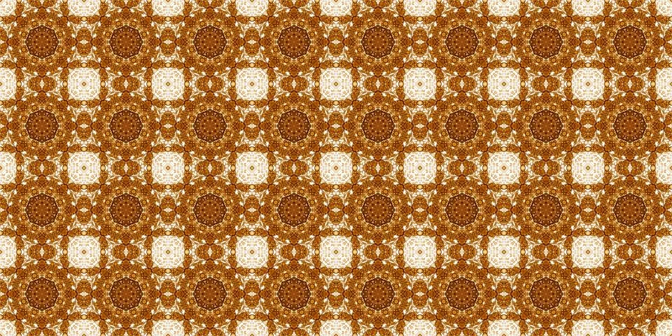 Seamless pattern with coffee and cola. Gold texture. Stock Illustration