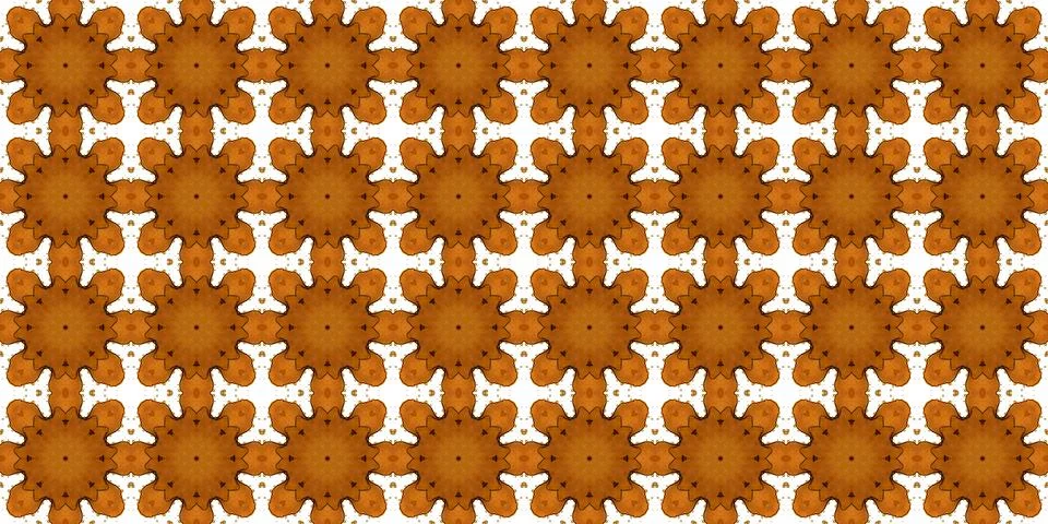 Seamless pattern with coffee and cola. Gold texture. Stock Illustration