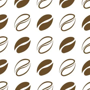 Seamless pattern coffee beans 스톡 일러스트
