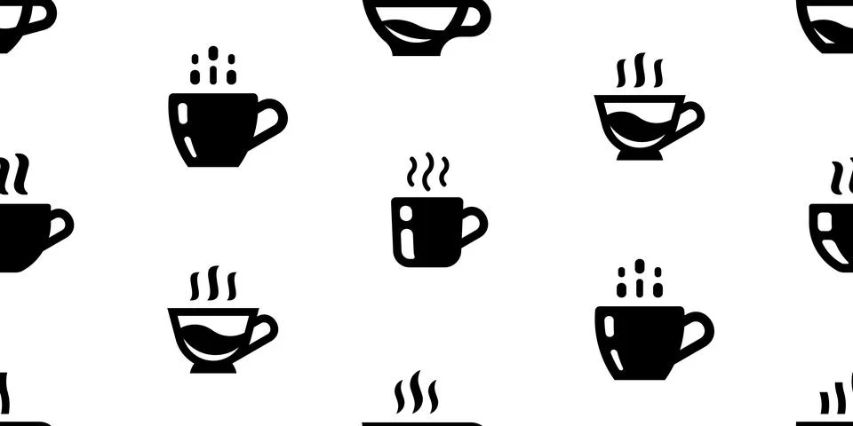 Seamless pattern with Coffee cup Illustrazione stock