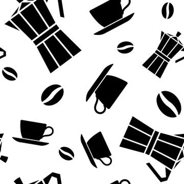 Seamless pattern Coffee Stock Illustration