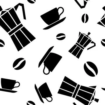 Seamless pattern Coffee Stock Illustration