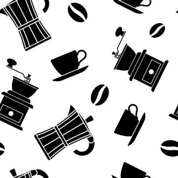 Seamless pattern Coffee Stock Illustration