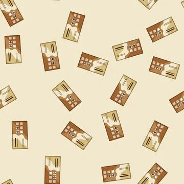 Seamless pattern Coffee loyalty card offering customer reward program Stock Illustration