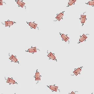 Seamless pattern coffee soda cup character cartoon vector Stock Illustration