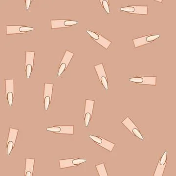 Seamless pattern coffin nail shape cartoon vector Illustrazione stock