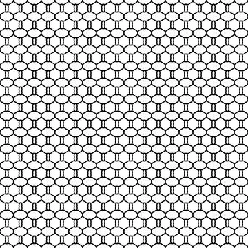 Seamless pattern cog shape outline style, vector illustration Stock Illustration