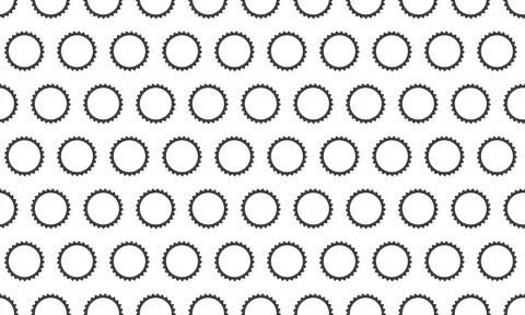 Seamless pattern of cogwheellike circles.  Perfect for backgrounds, textile.. イラスト素材