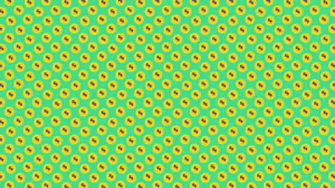 Seamless pattern coin sign dollar geometric patterns video motion background Stock Footage 336163090