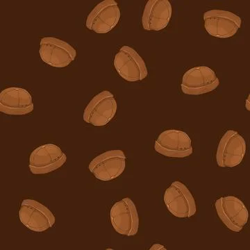 Seamless pattern cold beanie color icon vector Stock Illustration