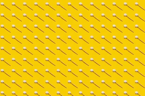 Seamless pattern collagen on a yellow background. healthy lifestyle Foto stock
