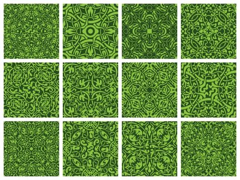 Seamless pattern collection Stock Illustration