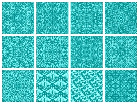 Seamless pattern collection Stock Illustration
