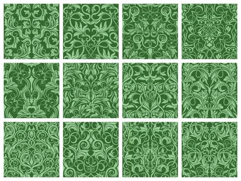 Seamless pattern collection Stock Illustration