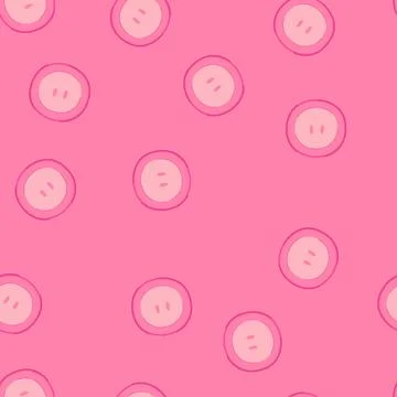 Seamless pattern collection sewing button cartoon vector Illustrazione stock