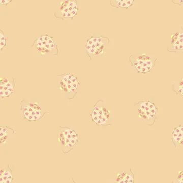 Seamless pattern collection vintage teapot cartoon vector Stock Illustration