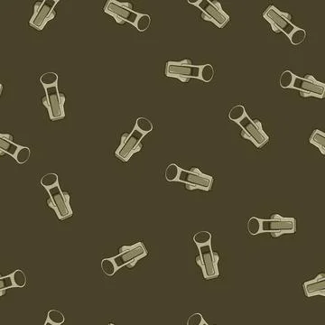 Seamless pattern collection zipper puller cartoon vector Stock Illustration