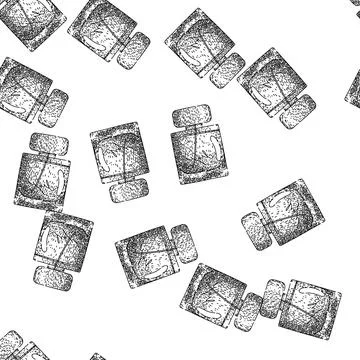 Seamless pattern cologne perfum bottle male sketch hand drawn イラスト素材