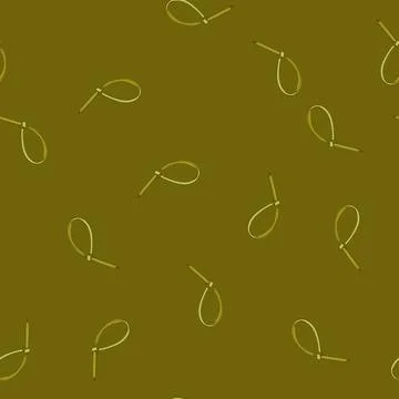 Seamless pattern color cable ties cartoon vector Stock Illustration