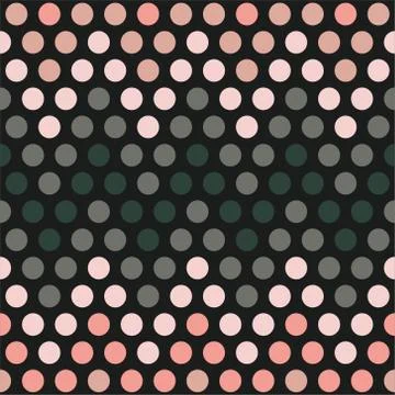 Seamless pattern with color circle, chevron pattern of colorful dots Stock Illustration