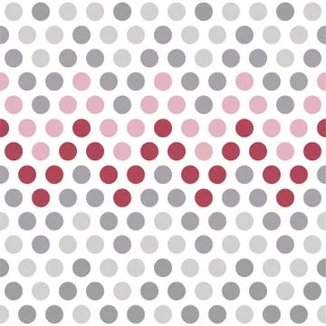 Seamless pattern with color circle, chevron pattern of colorful dots Stock Illustration