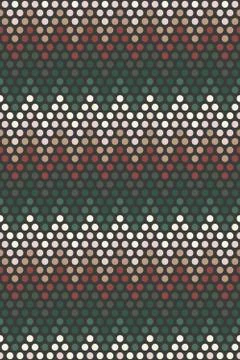 Seamless pattern with color circle, chevron pattern of colorful dots Stock Illustration