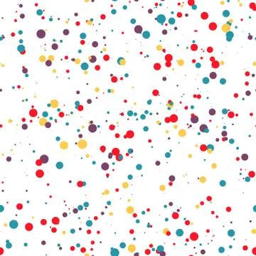 Seamless pattern color dots. Confetti. イラスト素材