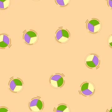 Seamless pattern color eyeshadow face cartoon vector Illustrazione stock