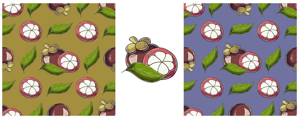Seamless pattern. Color Set in hand draw style. Can be used for fabric and et Stock Illustration