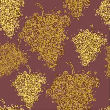 Seamless pattern with colored autumn leaves Stock Illustration