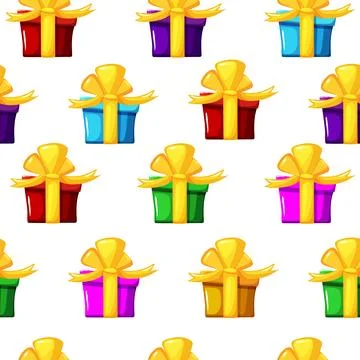 Seamless pattern colored boxes for wallpaper, game design. イラスト素材