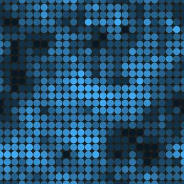 Seamless pattern colored chaotic circles. Abstract modern endless background Stock Illustration