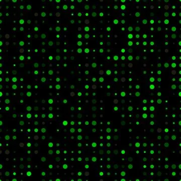 Seamless pattern colored chaotic circles. Abstract modern endless background Stock Illustration