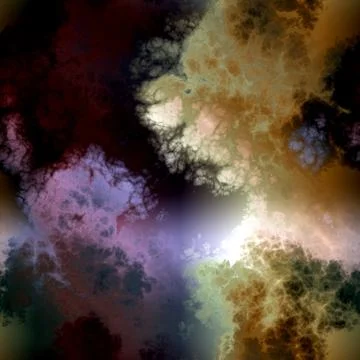 Seamless  pattern of   colored clouds Stock Illustration