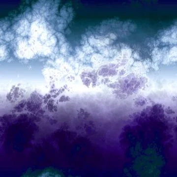 Seamless  pattern of   colored clouds Stock Illustration