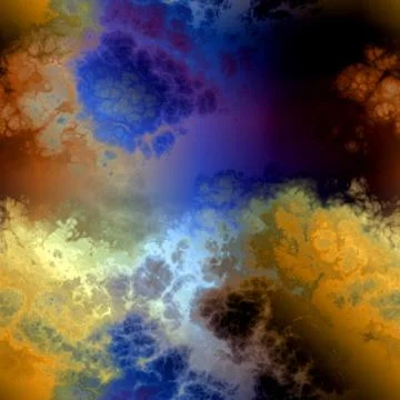 Seamless  pattern of   colored clouds イラスト素材