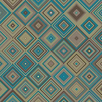 Seamless pattern with colored diamonds Stock Illustration