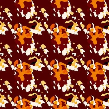 Seamless pattern with colored different spots of paint. Stock Illustration