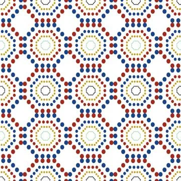 Seamless pattern with colored dots Stock Illustration