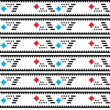 Seamless pattern with colored shapes Stock Illustration