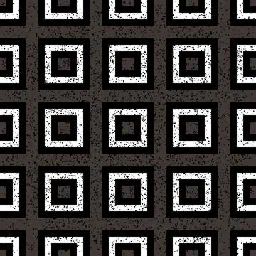 Seamless pattern with colored squares-black and silver gray 7190 Stock Illustration