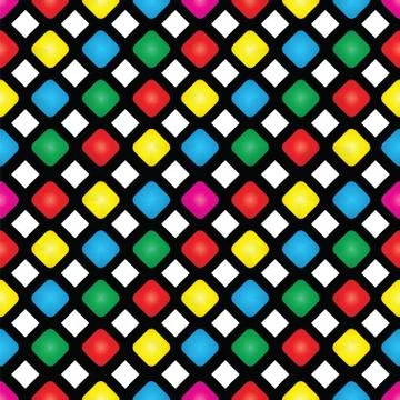 Seamless pattern of colored squares Stock Illustration