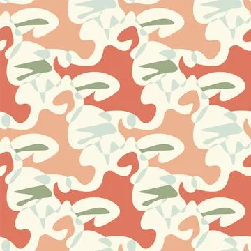 Seamless pattern with colorful abstract repeat shapes  스톡 일러스트