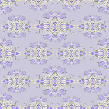 Seamless pattern with colorful abstract shape Stock Illustration